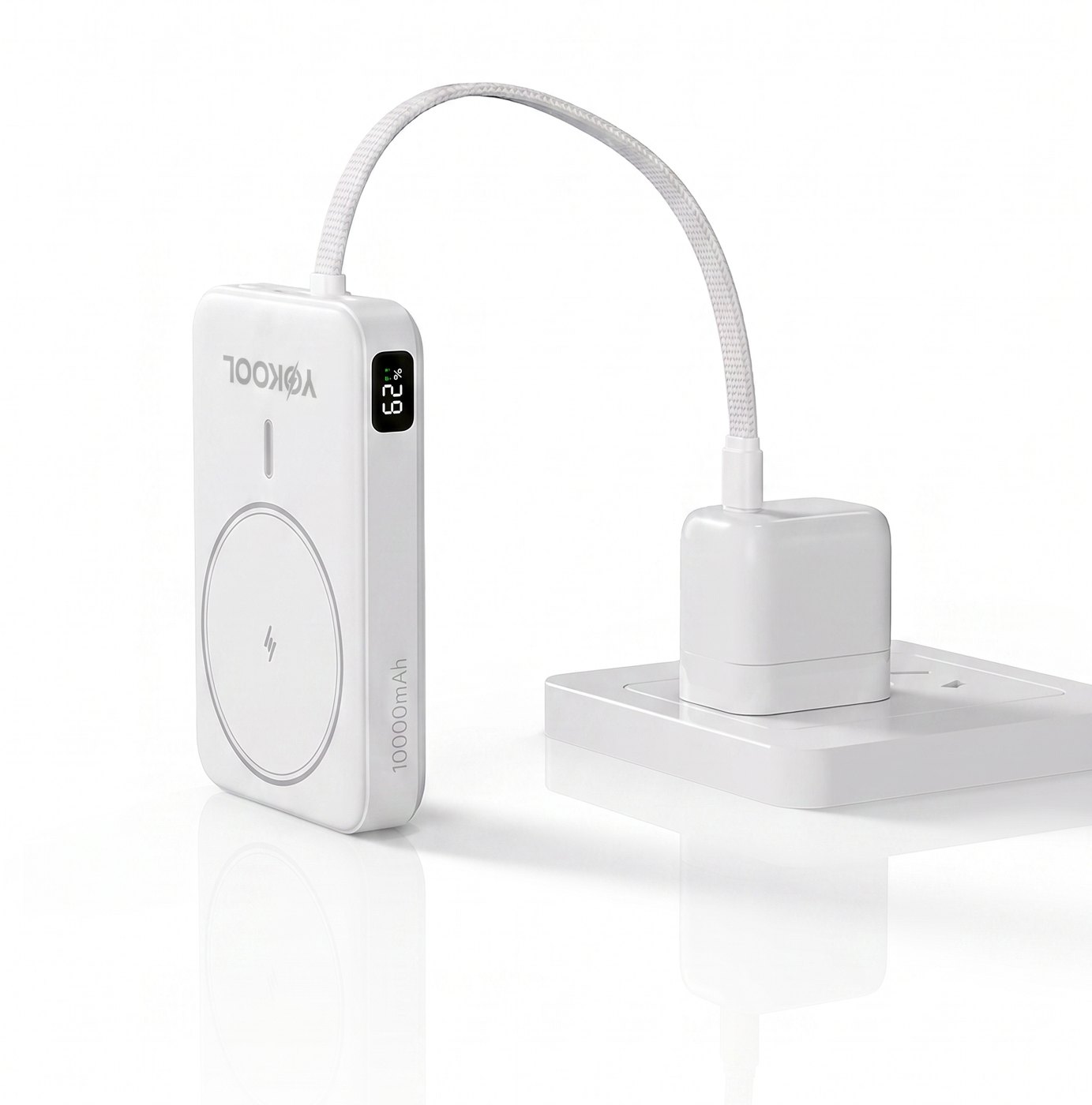 Sạc nhanh qua dây Type-C tích hợp